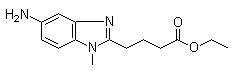 1-Methyl-5-amino-1H-benzimidazole-2-butanoic acid ethyl ester  3543-73-5